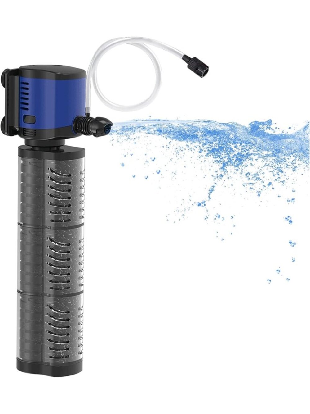 Powerful 700GPH Aquarium Filter for 100-400 Gallon Fish Tank & Pond, Submersible